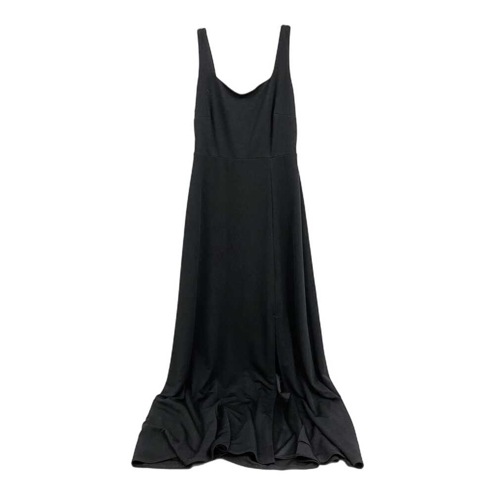 Birdy Grey Black Square Neck Side Slit Maxi Dress | Size M